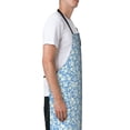 thumbnail image 2 of Goofa Floral Retro Style Printed Waterproof Apron 33" Chef Aprons for Men Heavy Duty Chemical Work Apron Adjustable Bib Apron, 2 of 9
