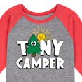 thumbnail image 3 of Instant Message - Camping - Tiny Camper - Toddler & Youth Raglan Graphic T-Shirt, 3 of 7