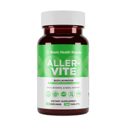 Basic Health Brands Aller-Vite Nasal Support, Bioflavonoids, Relieves Itchy Nose & Eyes, 100 Tablets