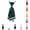 Black, variant on Double Layer Slim Short Neck Tie Modern Slim Fit Business Formal Neckwear