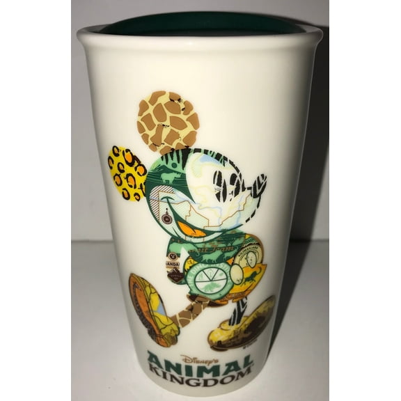 Disney Parks Starbucks Mickey Animal Kingdom Coffee Tumbler Travel Mug New