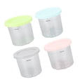 thumbnail image 1 of Reemplazo De Contenedor De Helado, Lata Para Máquina De Helado ABS PC 600 Ml De Capacidad Azul Gris Verde Rosa 4 Piezas Para NC300, 1 of 7