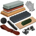 thumbnail image 1 of Whetstone Knife Sharpening Stone Kit, Whetstone Knife Sharpener 400/1000 and 3000/8000-Grit Safe Knife Sharpener Set,Wet Stones for Sharpening Knives for Chef, Kitchen and Hunting Knife Sharpener, 1 of 7