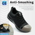 thumbnail image 7 of Nasogetch Steel Toe Shoes for Men Women Lightweight Comfortable Work Shoes Non-slip Safety Sneakers, 7 of 7