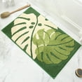 thumbnail image 4 of XEOVHV Sage Green Plant Non Slip Bathroom Rugs, Cute Monstera Leaf Absorbent Bath Mat, Funny Botanical Floor Bathmat Washable Small Bath Matt Bathroom Decor-16x24 inches, 4 of 8
