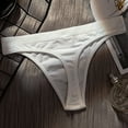 thumbnail image 2 of Bigersell Womens Plus Size Underwear Clearance Women Underwear Cheeky Panty Style P-350 Nylon Period Panties Lace Thongs Briefs Mid Waist Women Cheeky Panties White M, 2 of 4
