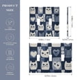 thumbnail image 2 of Yayeee Toggle Light Switch Wall Plate 2-Gang 4.56"x4.48" Decorative Outlet Cover, Blue Cats and Hearts, 2 of 7