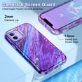 thumbnail image 4 of CASEFIV YTC8444-37 Protective Back Cover Cell Phone Case for iPhone 12/12 Pro, Glaze Purple, 4 of 8