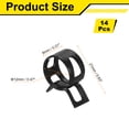 thumbnail image 2 of 14 Pcs Collier de Serrage à Ressort Type Action Carburant/silicone pour Tuyau d'Aspirateur, Collier de Serrage Basse Pression 12mm pour Tuyau d'Huile Automobile, Noir, 2 of 6
