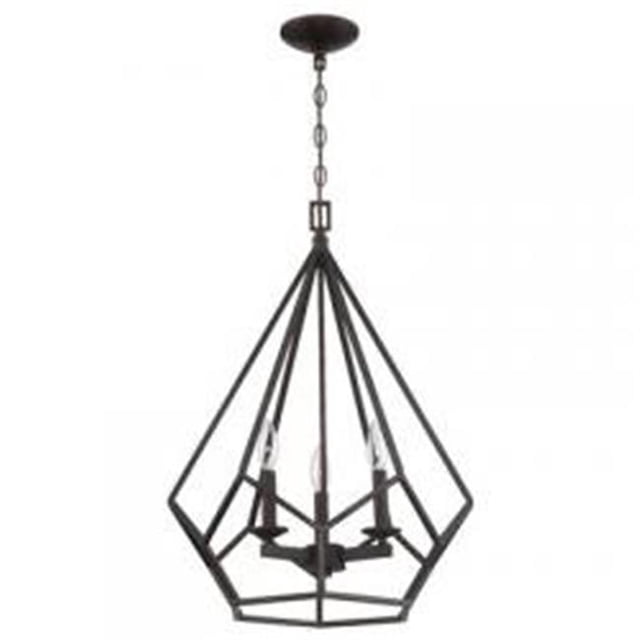 Concord F3423-64 Pendentif Cage Lyrique 3 Lumières