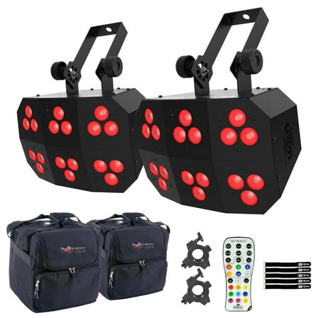 Chauvet DJ Wash FX Hex ILS Mutli-Purpose Effect Light 2-Pack with Bags Package