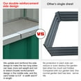 KING BIRD Raised Garden Bed 6x3x1ft Galvanized Steel Metal Outdoor