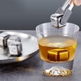 thumbnail image 2 of Stainless Steel Ice Cube For Freezer, Reusable Ice Cube For Whiskey, Metal Ice Cubes With Head Tongs And Storage Box Sets (Size : 8 Cubes), 2 of 5