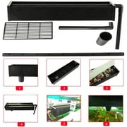 Aquarium Kit Upright Luxury Large Fish Tank Large Glass Fishbowl Glsaa Bar for Patios Living Office Room and Kitchen 47.3*49.6*15.8in 124Gal