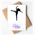 thumbnail image 1 of Dance Sports Dancer Performance Art Welcome Back Greeting Cards Envelopes Blank, 1 of 3
