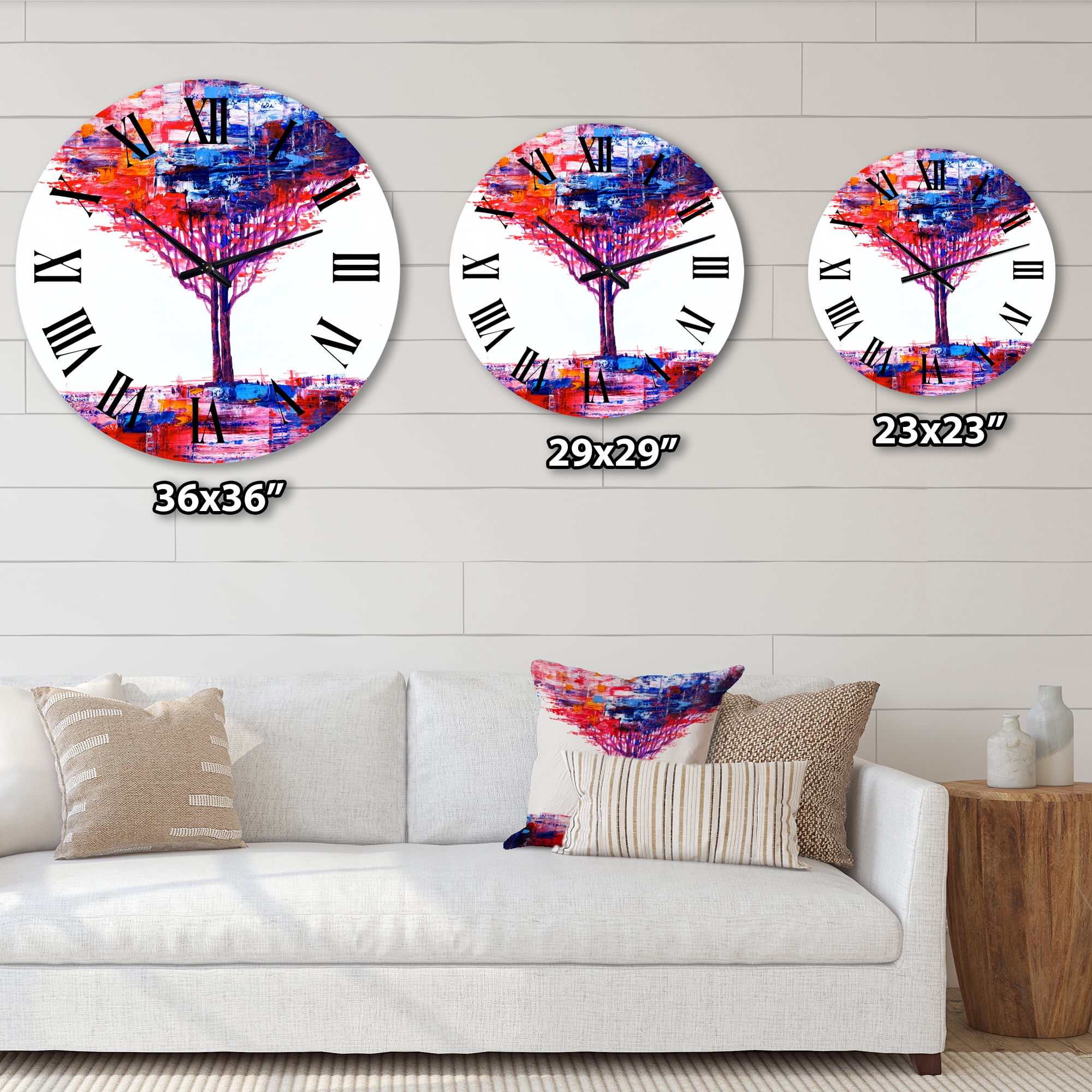 Designart 1 in Quartz Modern/Contemporary Wall Clock