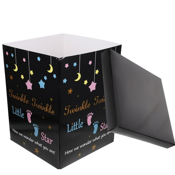 DEEPCRAFF Gender Disclosure Party Gender Reveal Box Paper 1Pcs 15.7x11.8x11.8in