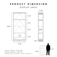 thumbnail image 4 of Furniture of America Brooks Adult Open Display Shelf Bookcase, 5-Tier 27-inch Shelves, Espresso, 4 of 16