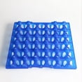 thumbnail image 3 of Portahuevos de 30 celdas, bandeja de plástico transpirable a prueba de golpes para huevos, contenedor, caja de almacenamiento, organización Azul Colco Caja de almacenamiento de huevos, 3 of 6