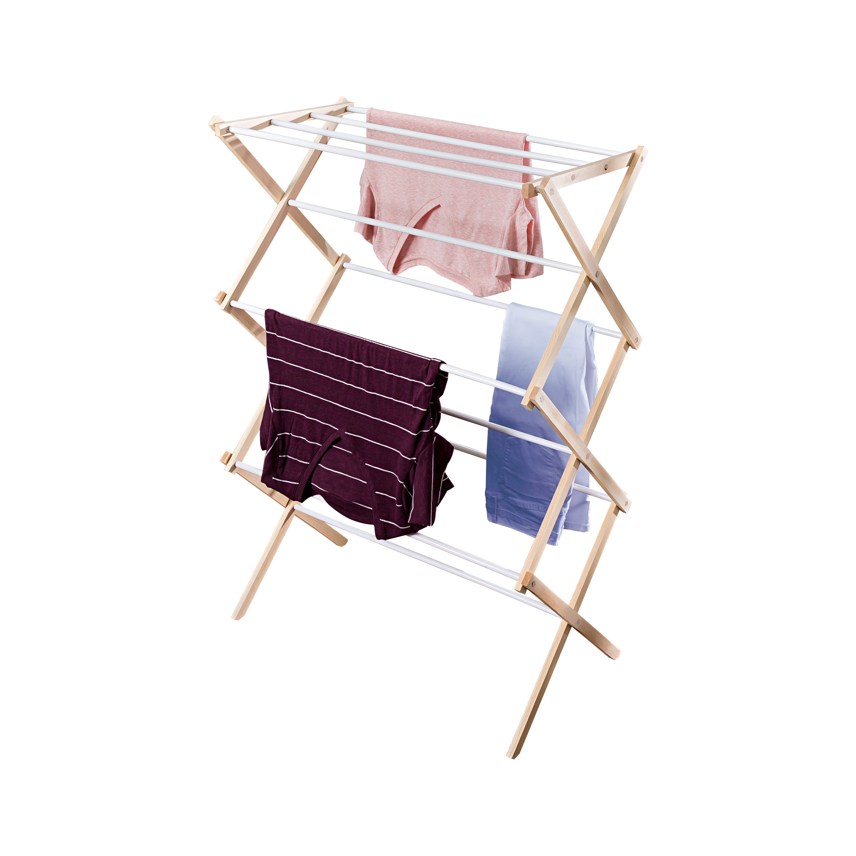 Honey Can Do Collapsible Wood Clothes Drying Rack - image 2 of 5