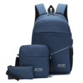 thumbnail image 3 of 3pcs Backpack Crossbody Bag And Pen Bag Set, Men's Backpack Fashion Trendy Backpack, Casual School Bag Computer Bag, Simple Business Laptop Bag, Students Notebook Bag, Large-capacity Travel Bag, 3 of 5