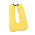 thumbnail image 3 of Almohada de viaje para asiento de coche,Almohada de viaje para asiento trasero de coche para adultos y niños,Cojín de almohada de viaje para el asiento trasero para viajes Amarillo, 3 of 9