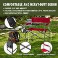 thumbnail image 3 of Ozark Trail Director Chair with Side Table, Red, 3 of 13