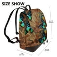 thumbnail image 2 of Balery Vintage Butterfly Green Mochila de Cuero para Mujeres, Gran Capacidad, Bolsa de Viaje Multifuncional, Mochila de Cuero y Bolsa de Hombro para Mujeres, 2 of 4