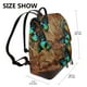thumbnail image 2 of Balery Vintage Butterfly Green Mochila de Cuero para Mujeres, Gran Capacidad, Bolsa de Viaje Multifuncional, Mochila de Cuero y Bolsa de Hombro para Mujeres, 2 of 4