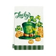 thumbnail image 2 of RuiJiao St. Patrick's Day Kitchen Towel, Green Lucky Clovers Polyester Dish Towel, 18x26 Inch Absorbent and Durable Cloth for Home Decor, Multicolor Holiday Decorative Towel, 2 of 8