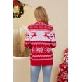 thumbnail image 3 of Uvplove Women's Ugly Christmas Cardigan Long Sleeve Open Front Knit Cardigans Sweater with Pockets F Christmas Red-XL,S-2XL, 3 of 9