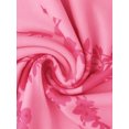 thumbnail image 5 of INSPIRE CHIC Summer Floral Bodycon Dress for Women's Sleeveless Square Neck Ruched Mesh Fishtail Dresses L Pink, 5 of 6