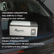 Alpicool C15 Portable Refrigerator 16 Quart(15 Liter) Vehicle, Car, Truck, RV, Boat, Mini fridge freezer for Driving, Travel, Fishing, Outdoor and Home use -12/24V DC and 110-240 AC