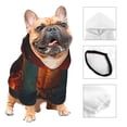 thumbnail image 3 of Cauagu Candle Shepherd Dog Pattern Winter Pet Hoodie Sweatshirts- Dog Hoodie Sweater with Leash Hole - Cute Dog Hoodie - Pet Clothes Puppy Cat Custume -X-Small, 3 of 8