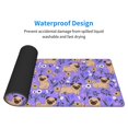 thumbnail image 3 of Rocae Pugs and Flowers for Gaming Mouse Pad, Mouse Pad Large, Office Computer Keyboard Mousepad, Keyboard and Mouse Pad with Stitched Edges,31.5 x 11.8 in, 3 of 5