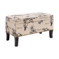 thumbnail image 1 of Sydney Botanical Storage Ottoman, 1 of 8