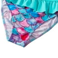 thumbnail image 6 of GYRATEDREAM Baby Toddler Girls Mermaid Fish Rash Guard 2-Piece Swimsuit Set - Long Sleeve Bikini with UPF 50+ Sun Protection 7-8 Years, 6 of 12