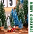 thumbnail image 3 of Árbol de Navidad Hatisan Mini artificial con base de madera, 30 unidades, 3 of 6