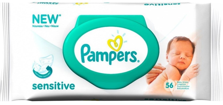 zondaar roze Shuraba Pampers Sensitive Baby Wipes Travel Pack, 56 Count (Pack of 6) - Walmart.com