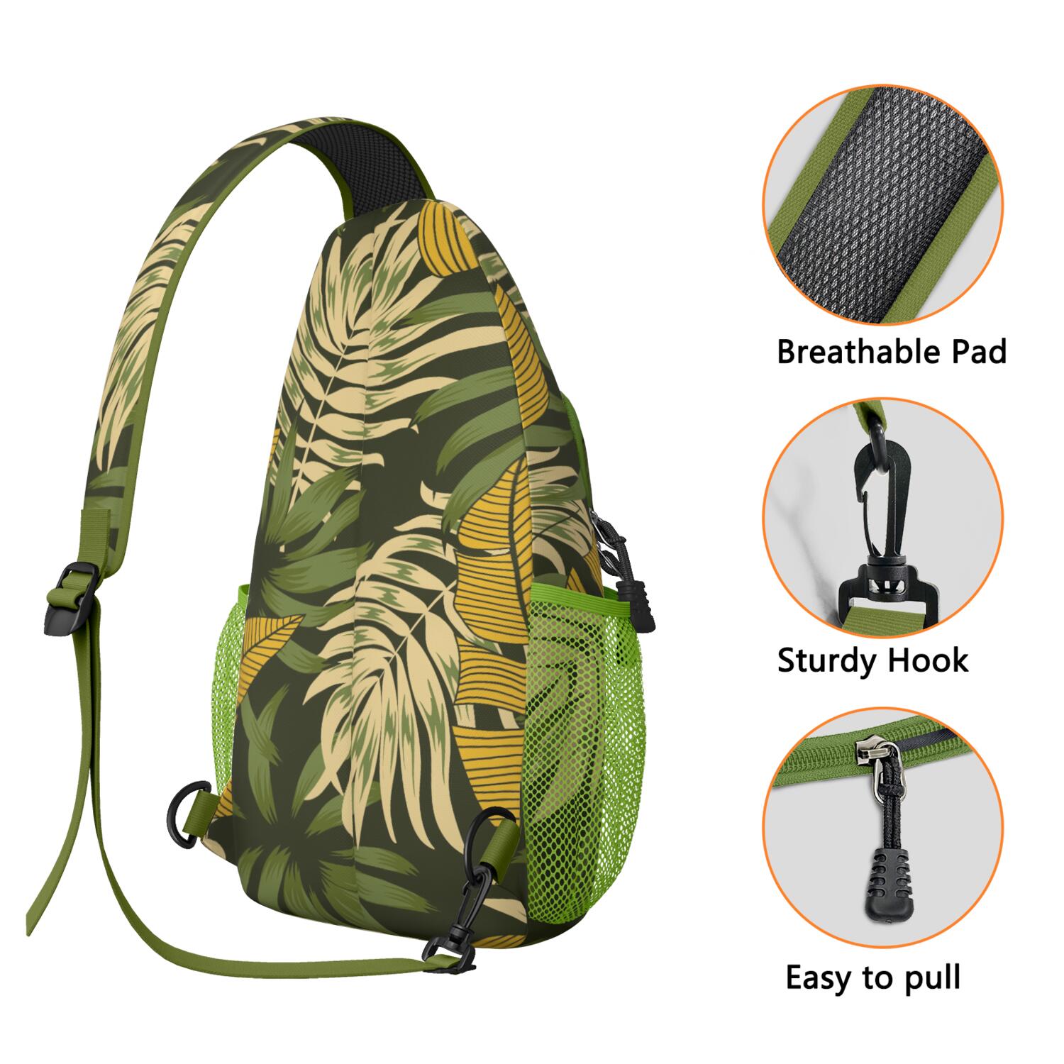 Summer Beach Shoulder Backpack - Travel-Ready Daypack with Mesh Pockets - Perfect for Outdoor, Festivals, Vacation