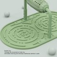 thumbnail image 3 of Pet Feeding Puzzle Toy, Food Dispenser Roller Interactive Silicone Pet Slow Feeder Mat Toy Bite   for Dog Green, 3 of 8