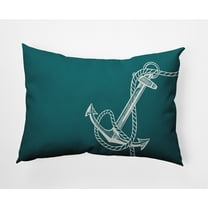 Simply Daisy 14" x 20" Anchored Nautical Indoor/Outdoor Throw Pillow