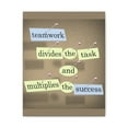 thumbnail image 6 of Inspirational Wall Art Teamwork Multiplies The Success Motivation Wall Decor for Home Office Gym Inspiring Success Quote Print Ready to Hang Unframed, 6 of 17