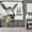 Cream Gray, variant on Funny Monkey Shower Curtain, Black and White Fun Chimpanzee Animal Bathroom Curtains, 72x72 Humorous Shower Curtain Set, Gray Wildlife Boys Men Modern Cool Bathroom Curtain