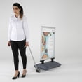 thumbnail image 6 of M&T Displays Rolling Trolley Tool with 2 wheels for Carrying WindPro Weather and Wind Resistant Outdoor Pavement Curb Sidewalk Sign Holder Dolly Cart Silver, 6 of 6