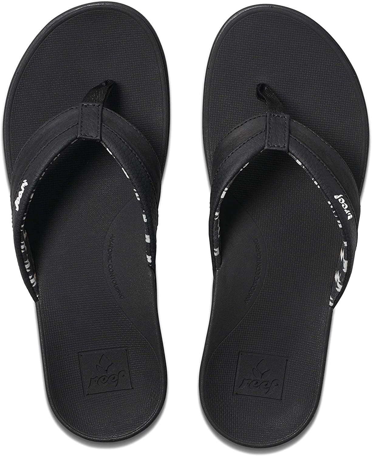 women's reef flip flops with arch support