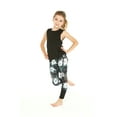 thumbnail image 3 of Girl's Athletic Sportswear Solid Tank Top and Patterned Legging Set in Wispy Cereus Black Medium, 3 of 5