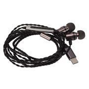 Monitor Earbuds HiFi Stereo Type C Wired DAC Earphone with Mic for Musicians Audiophile