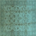 thumbnail image 1 of Ahgly Company Indoor Square Oriental Light Blue Traditional Area Rugs, 3' Square, 1 of 4