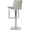 thumbnail image 4 of SAFAVIEH Ember 34" Bicast Leather Bar Stool, Grey, 4 of 4